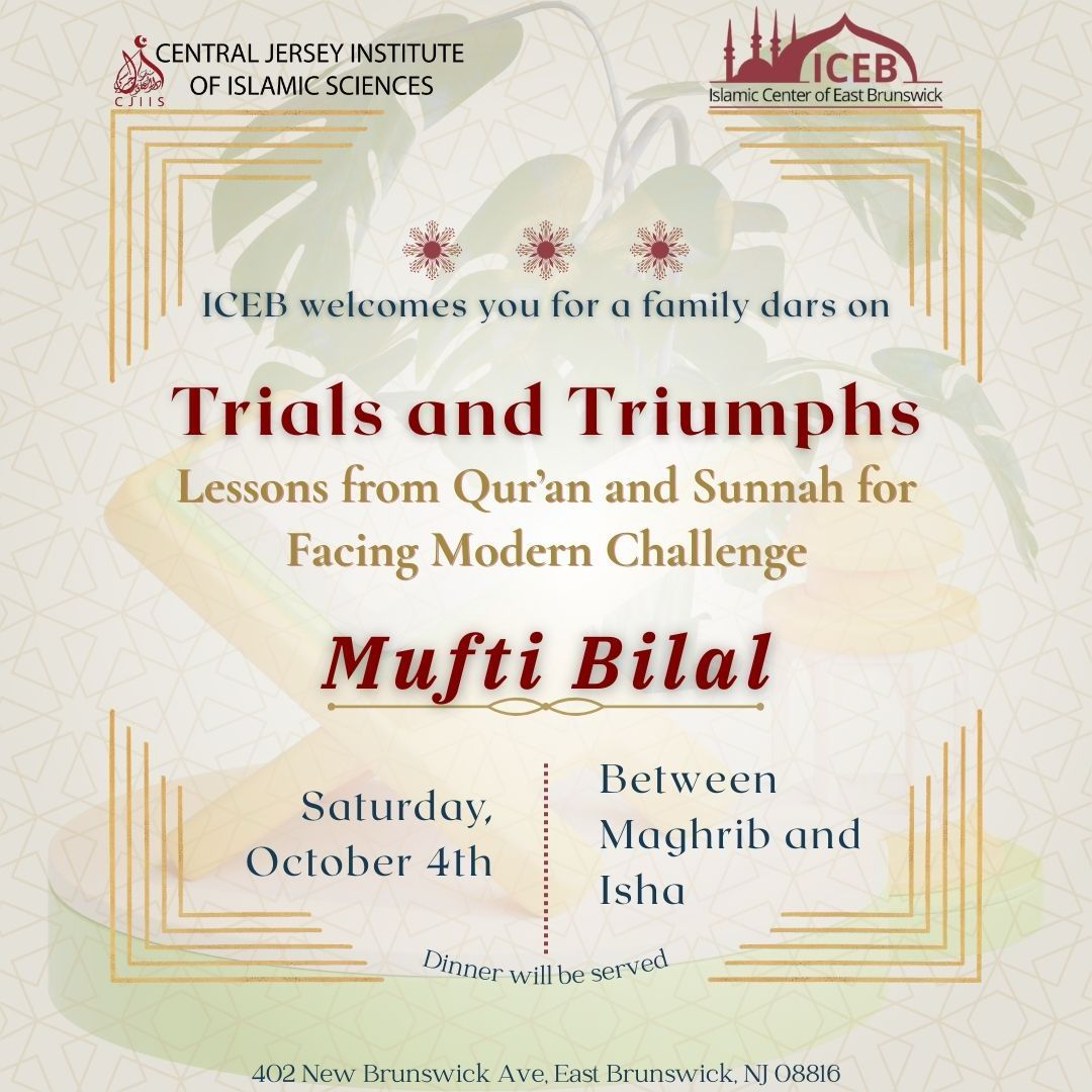 Monthly Dars (with Mufti Bilal)